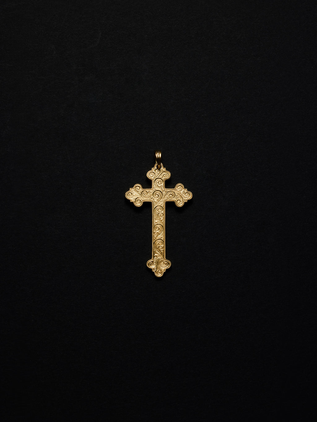 ANTIDOTE BUYERS CLUB - ENGRAVED LARGE CROSS PENDANT (SILVER