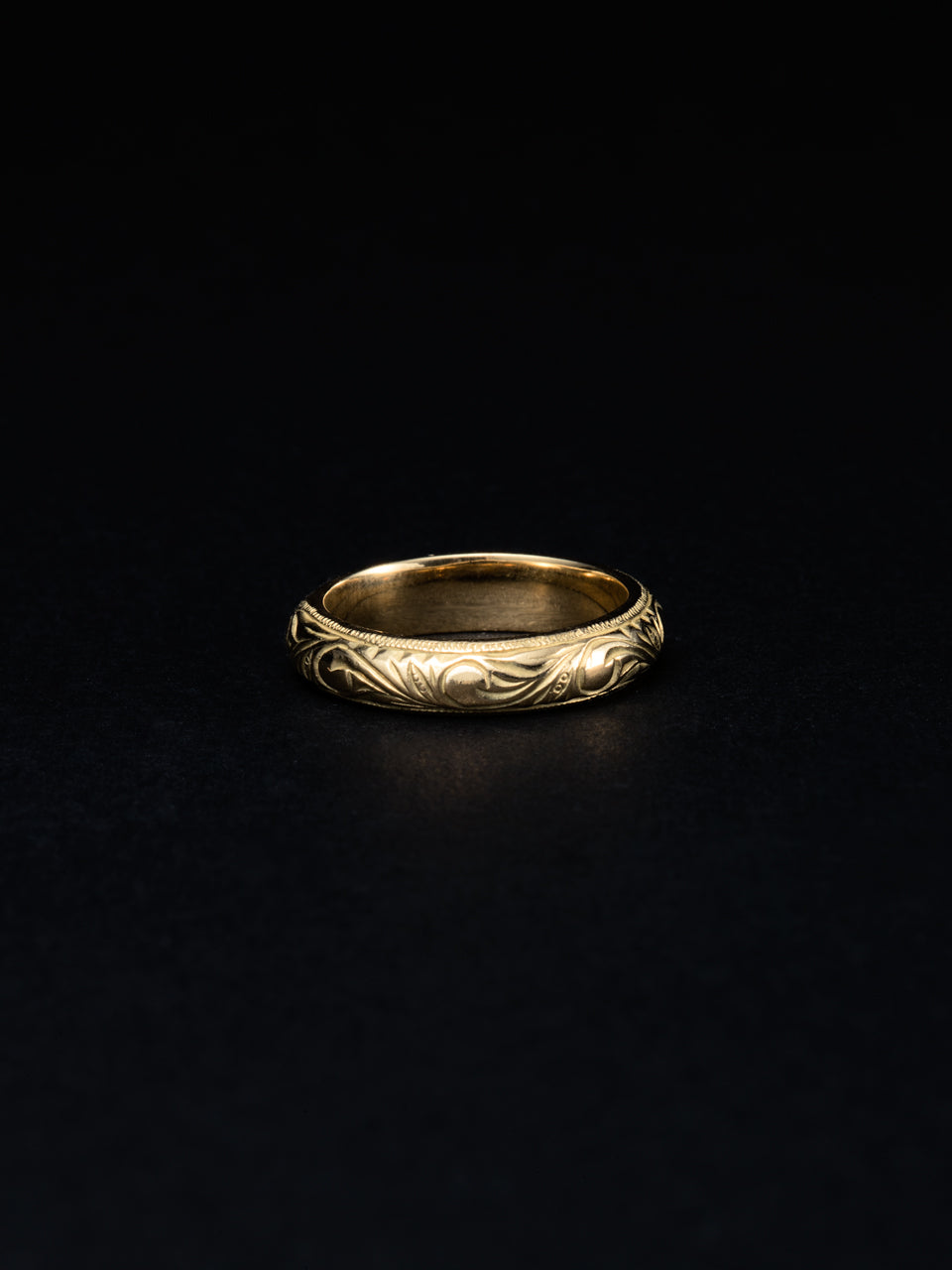 RX-704-2-GOLD-7 Engraved Round Ring 7号 ANTIDOTE BUYERS CLUB - RX-704-2-GOLD-7 Engraved Round Ring 7