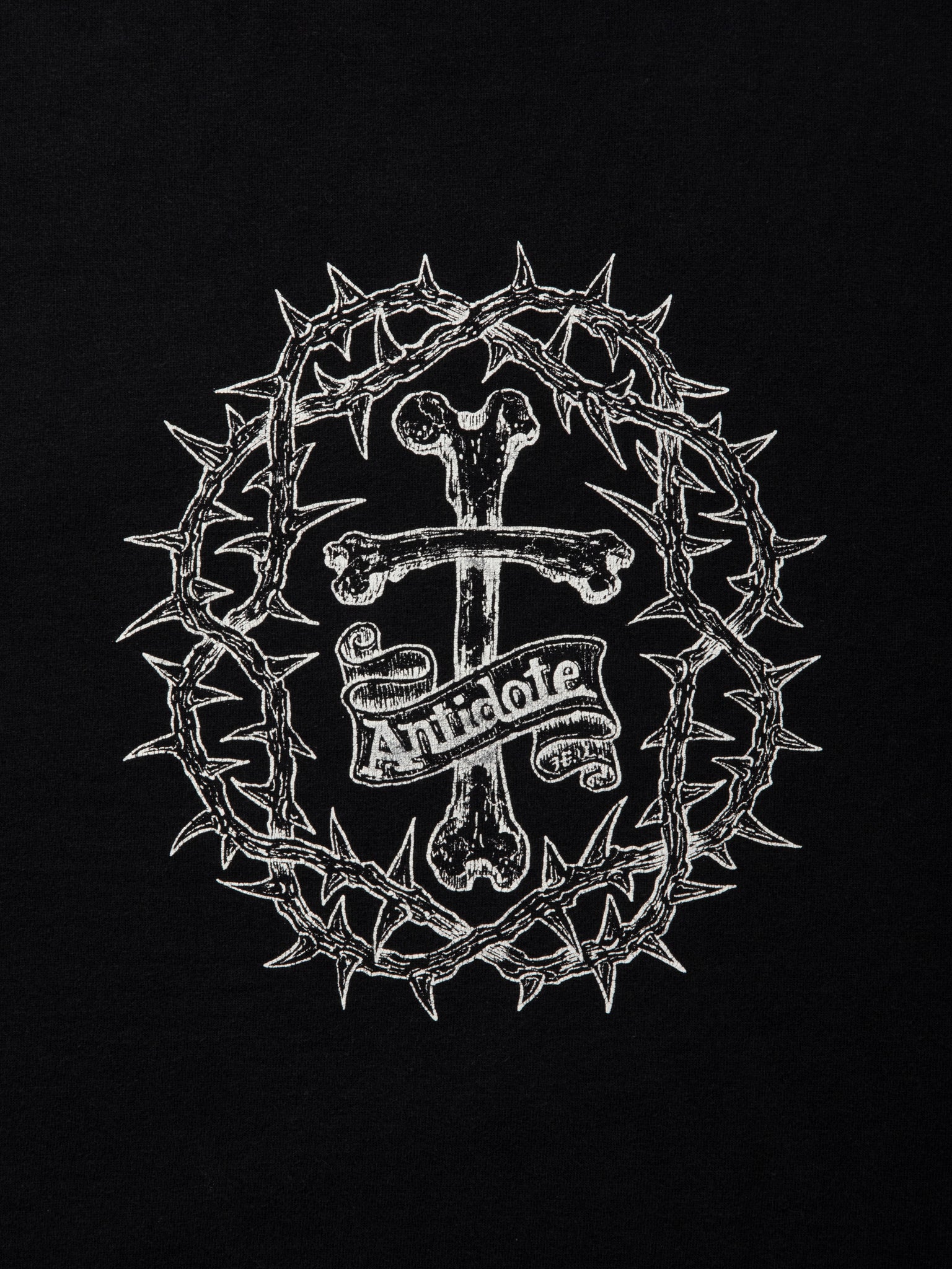 Fade Wash Crewneck Sweatshirt(Skull Jesus)