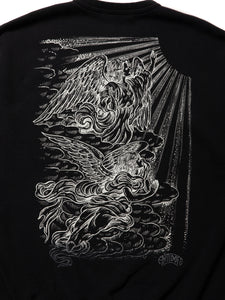 Fade Wash Crewneck Sweatshirt(Holy Angels)
