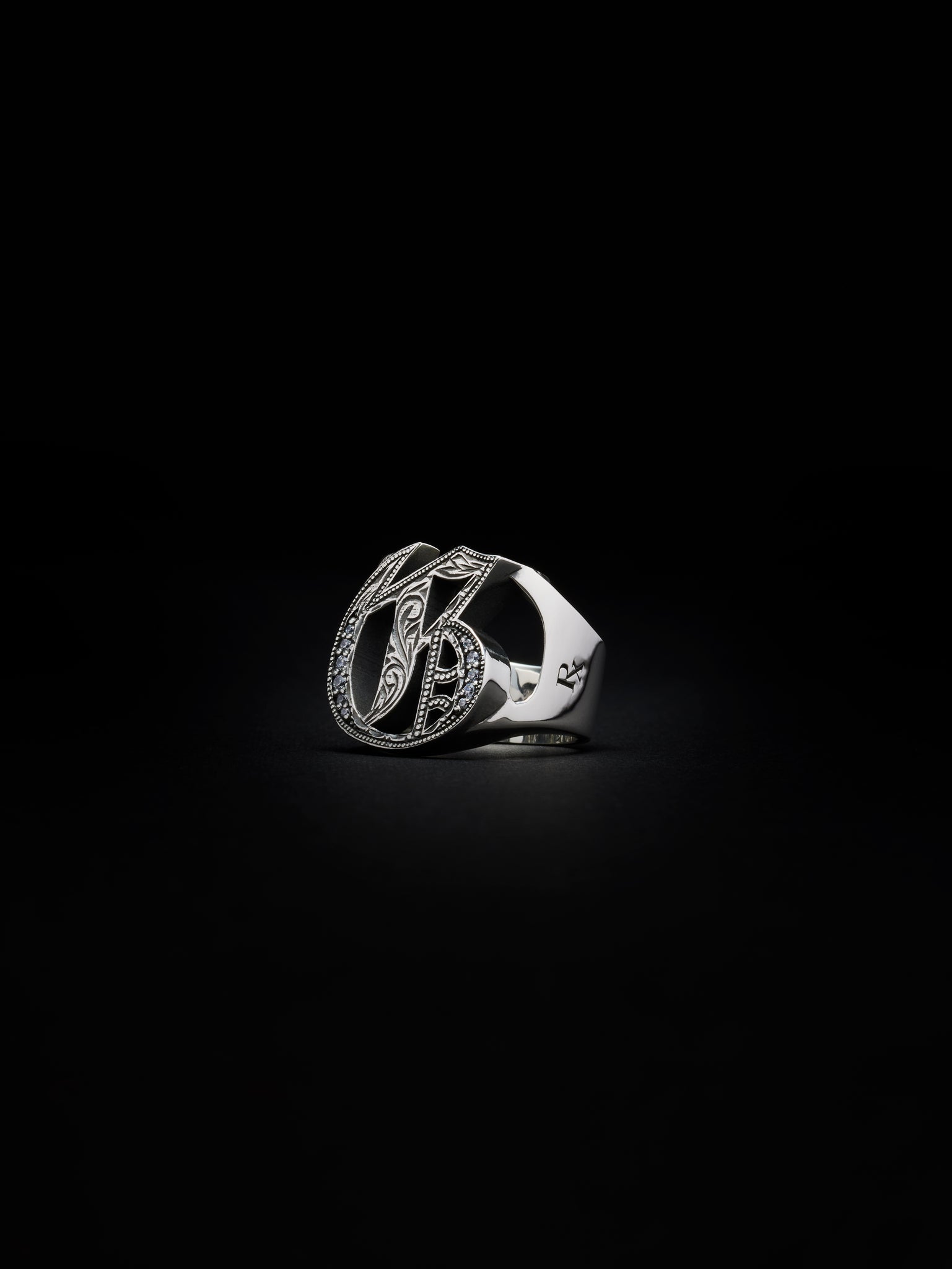 Engraved Initial Ring