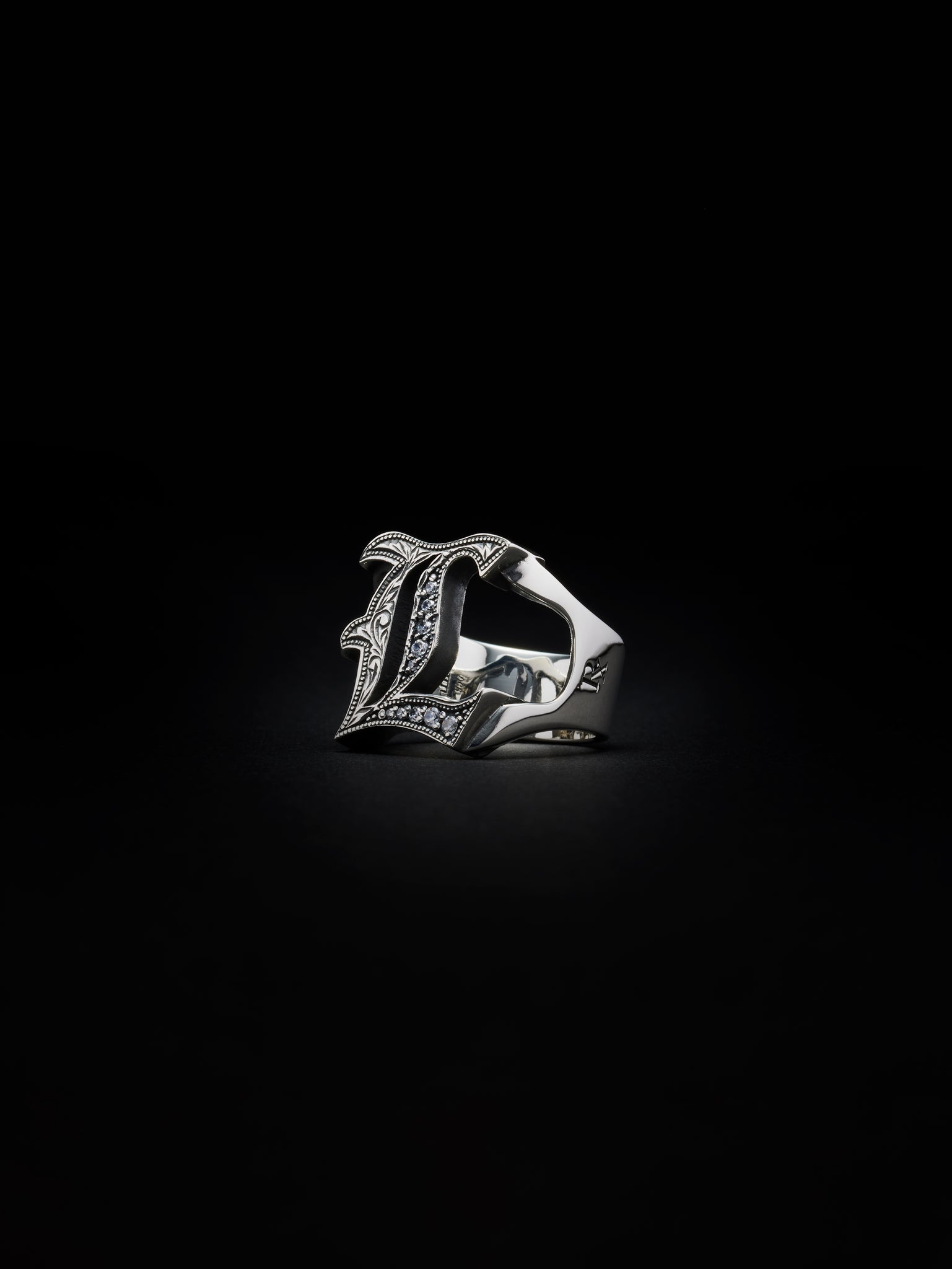 Engraved Initial Ring