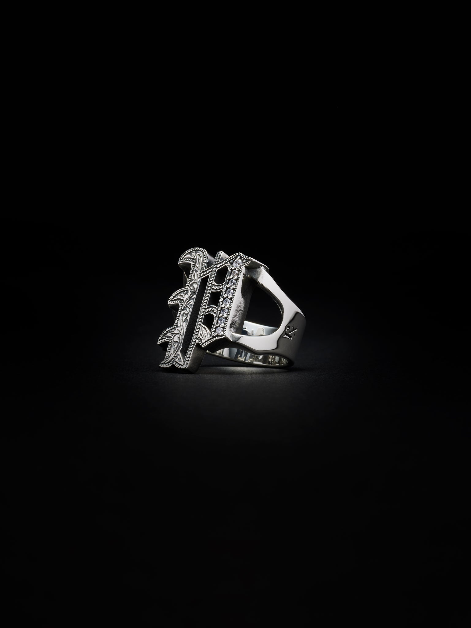 Engraved Initial Ring