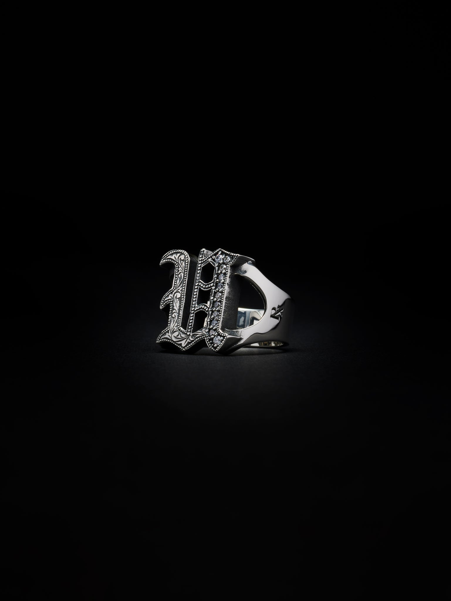 Engraved Initial Ring