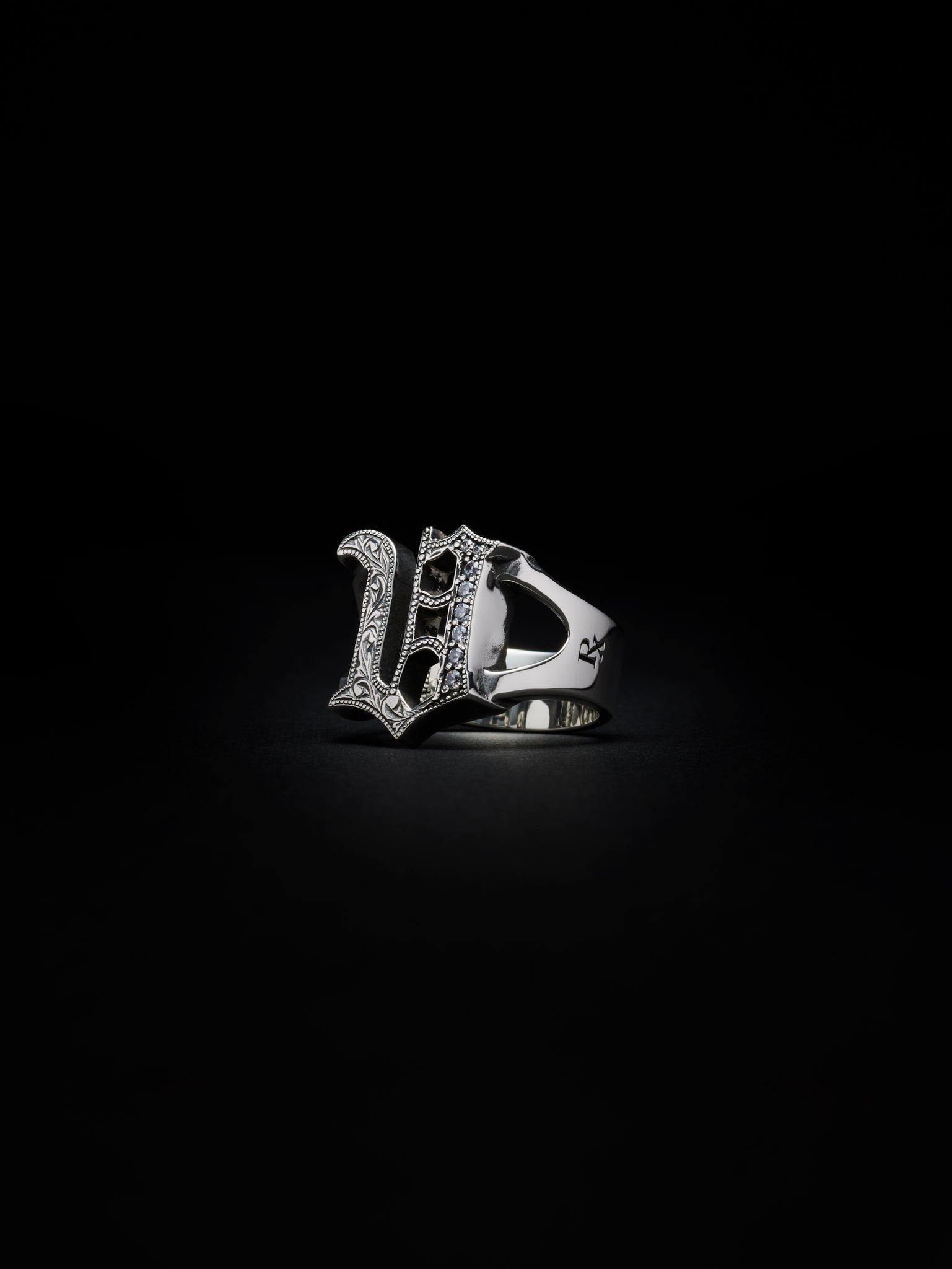 Engraved Initial Ring