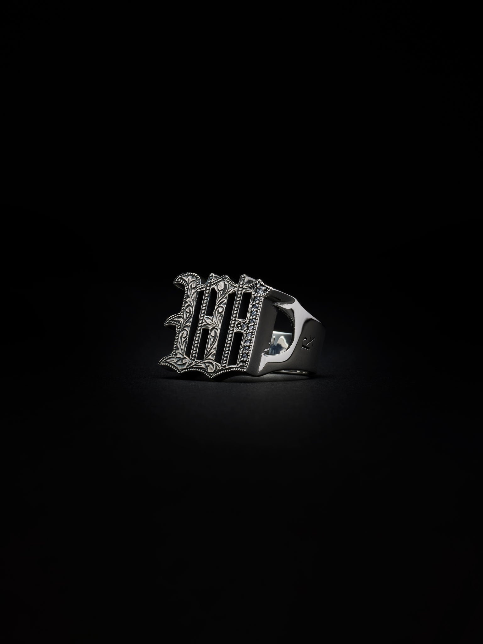 Engraved Initial Ring