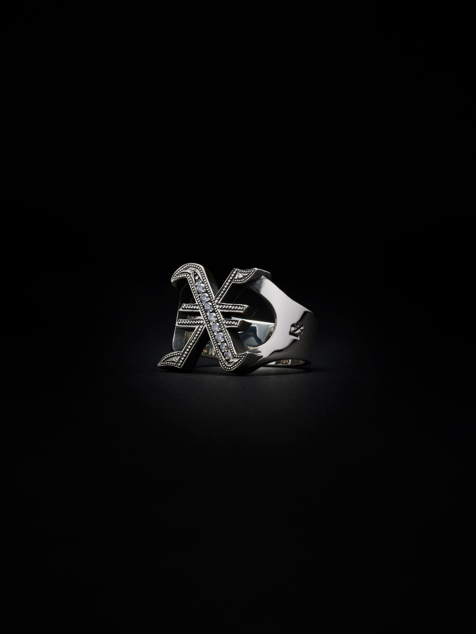 Engraved Initial Ring