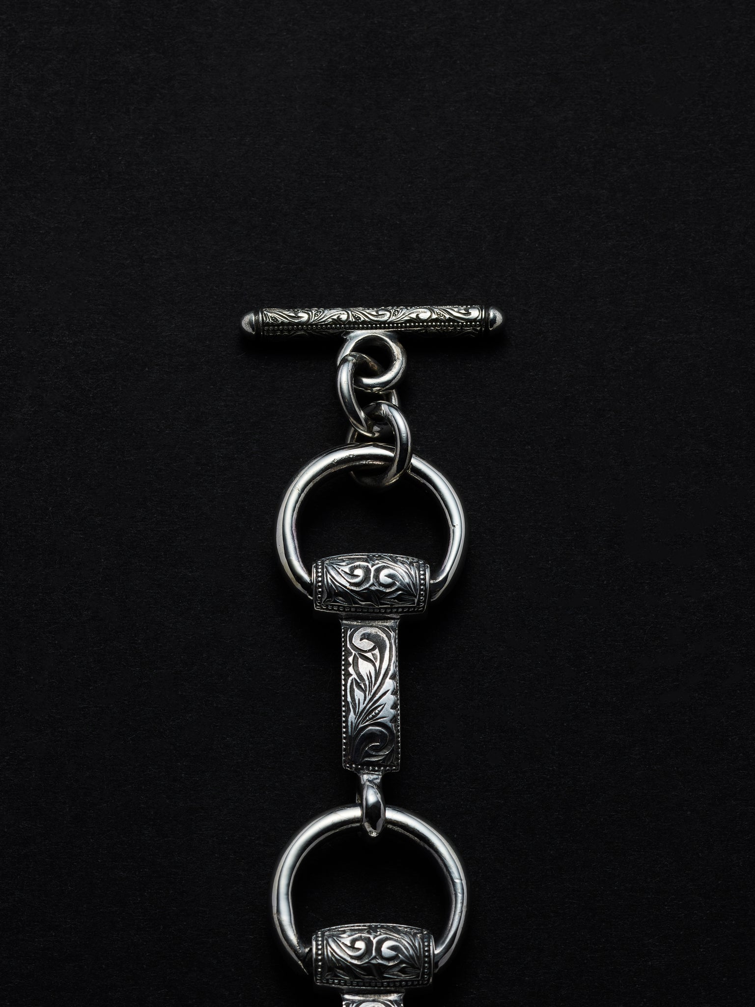 Engraved Horse Bit Bracelet