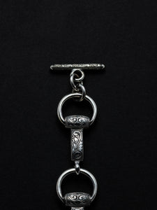 Engraved Horse Bit Bracelet