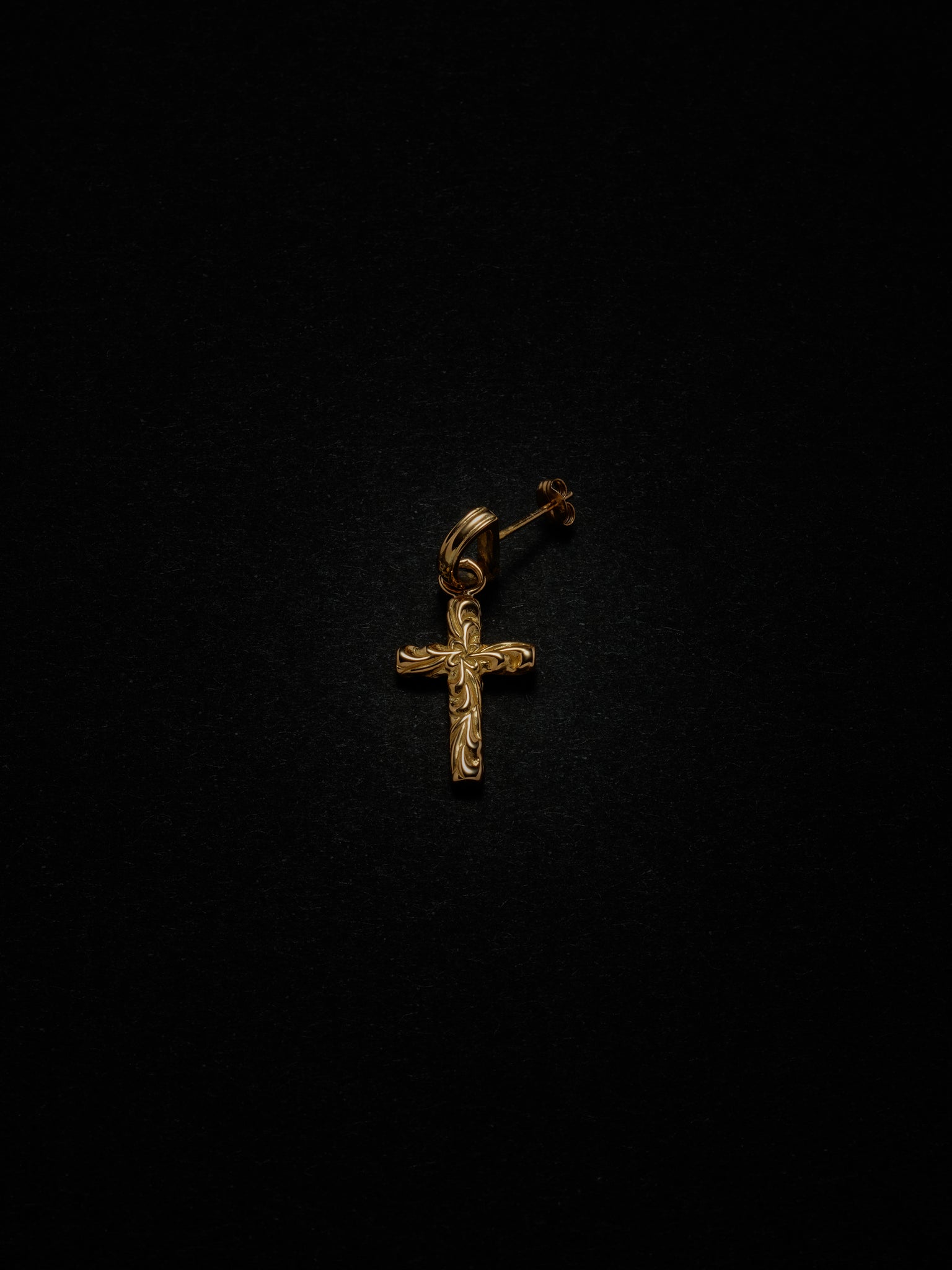 Ornament Cross Earring