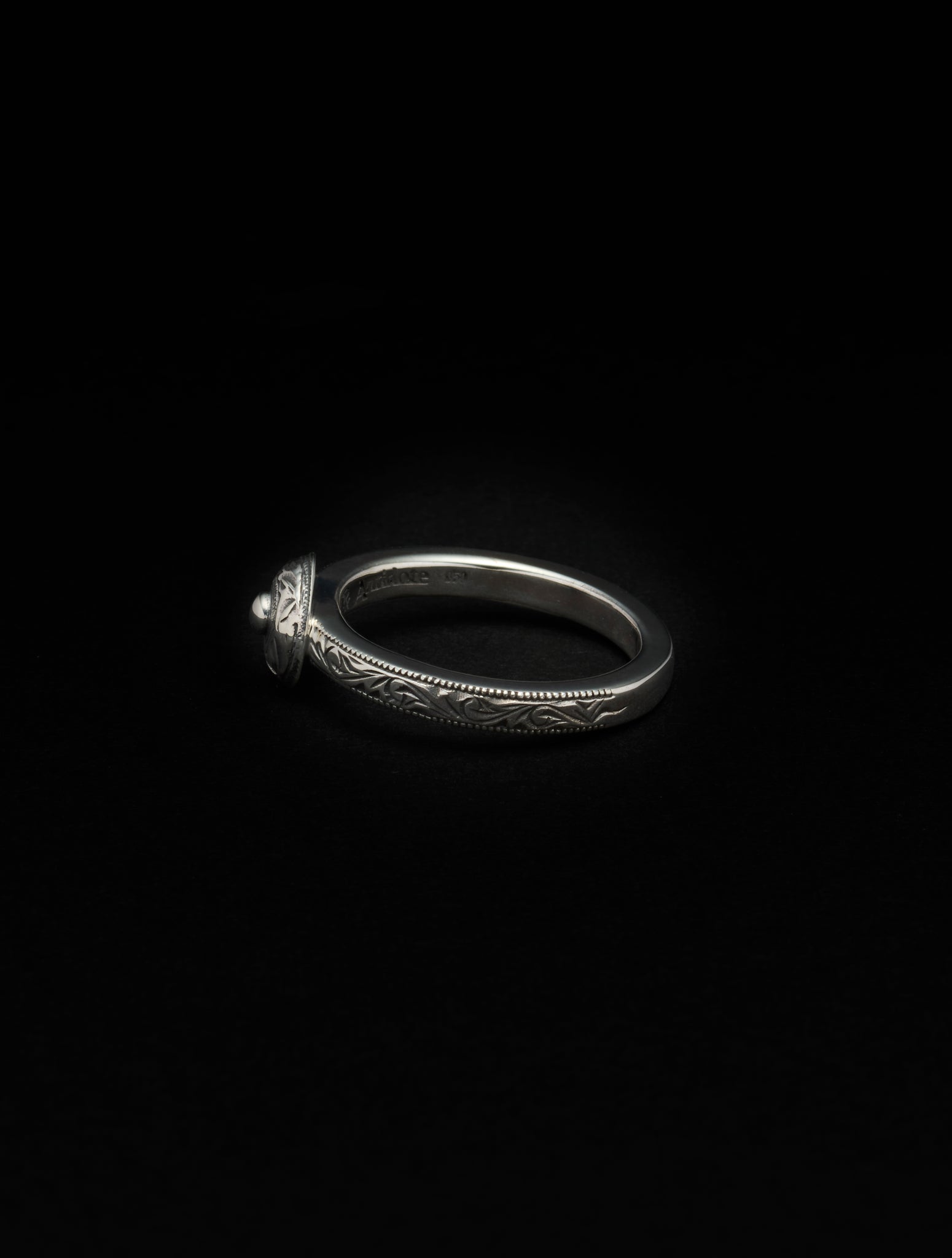 Engraved Rivet Engraved Tiny Rivet Ring – Antidote