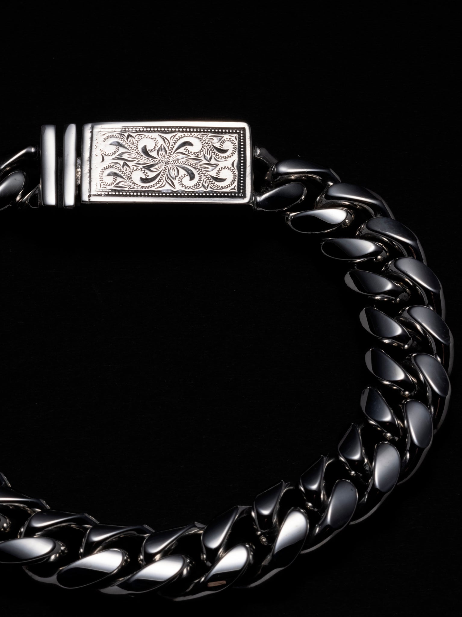 Engraved Box Crasp Bracelet