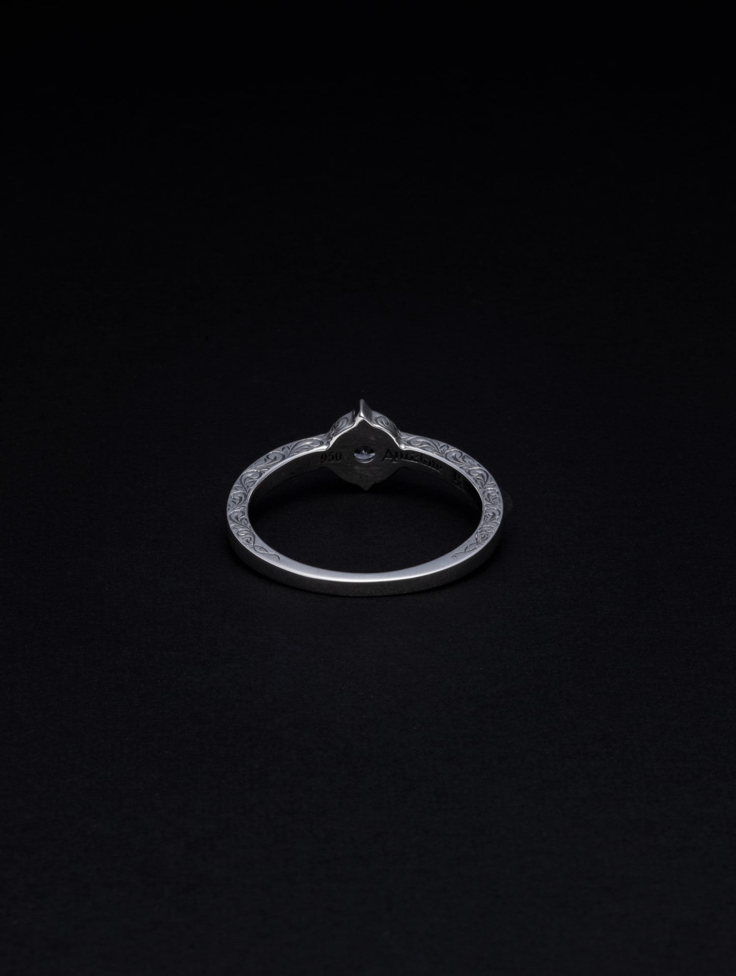 Engraved Cutstone Ring