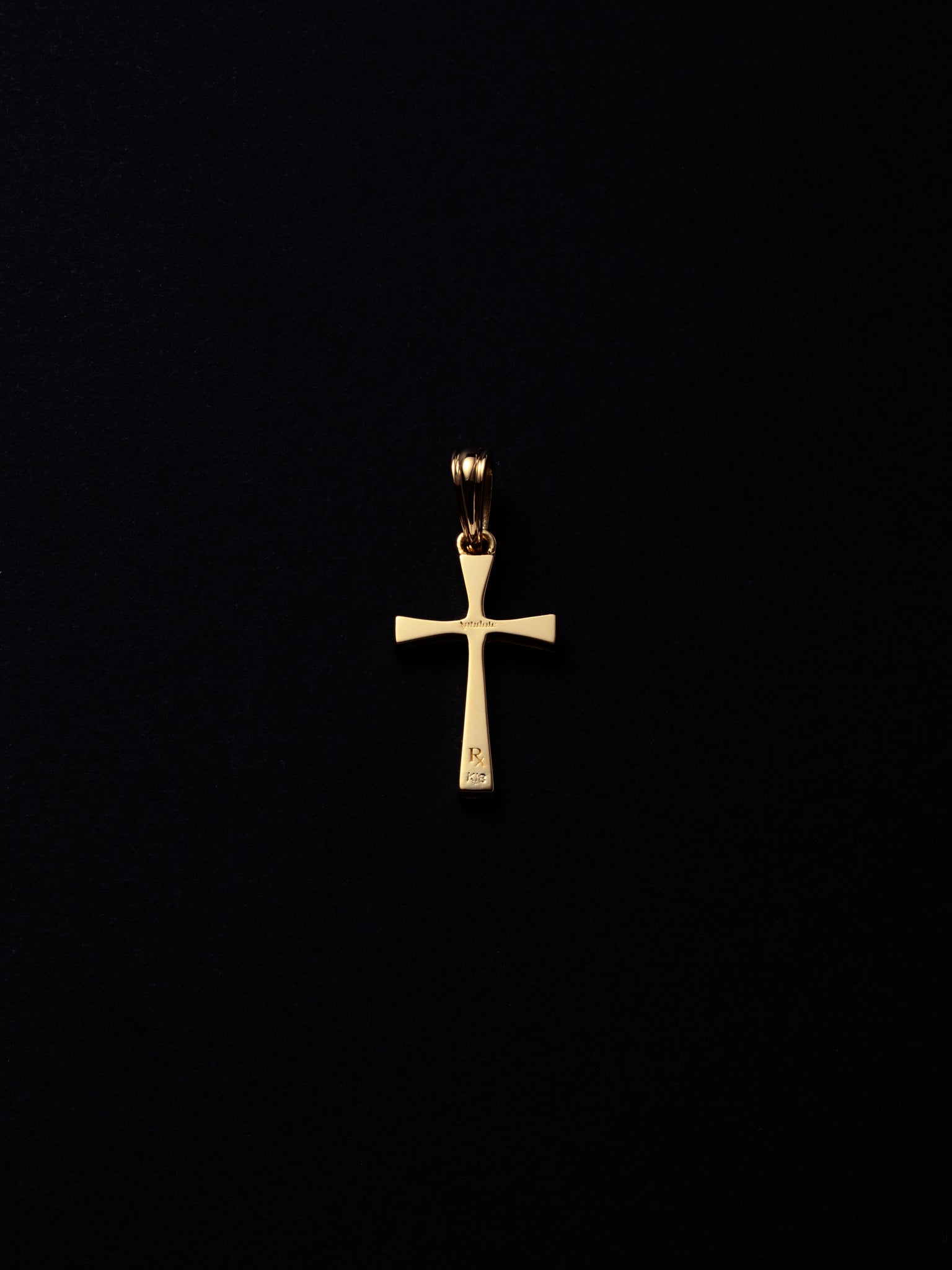 Engraved Tiny Cross Pendant