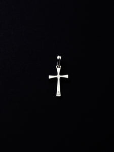 Engraved Tiny Cross Pendant
