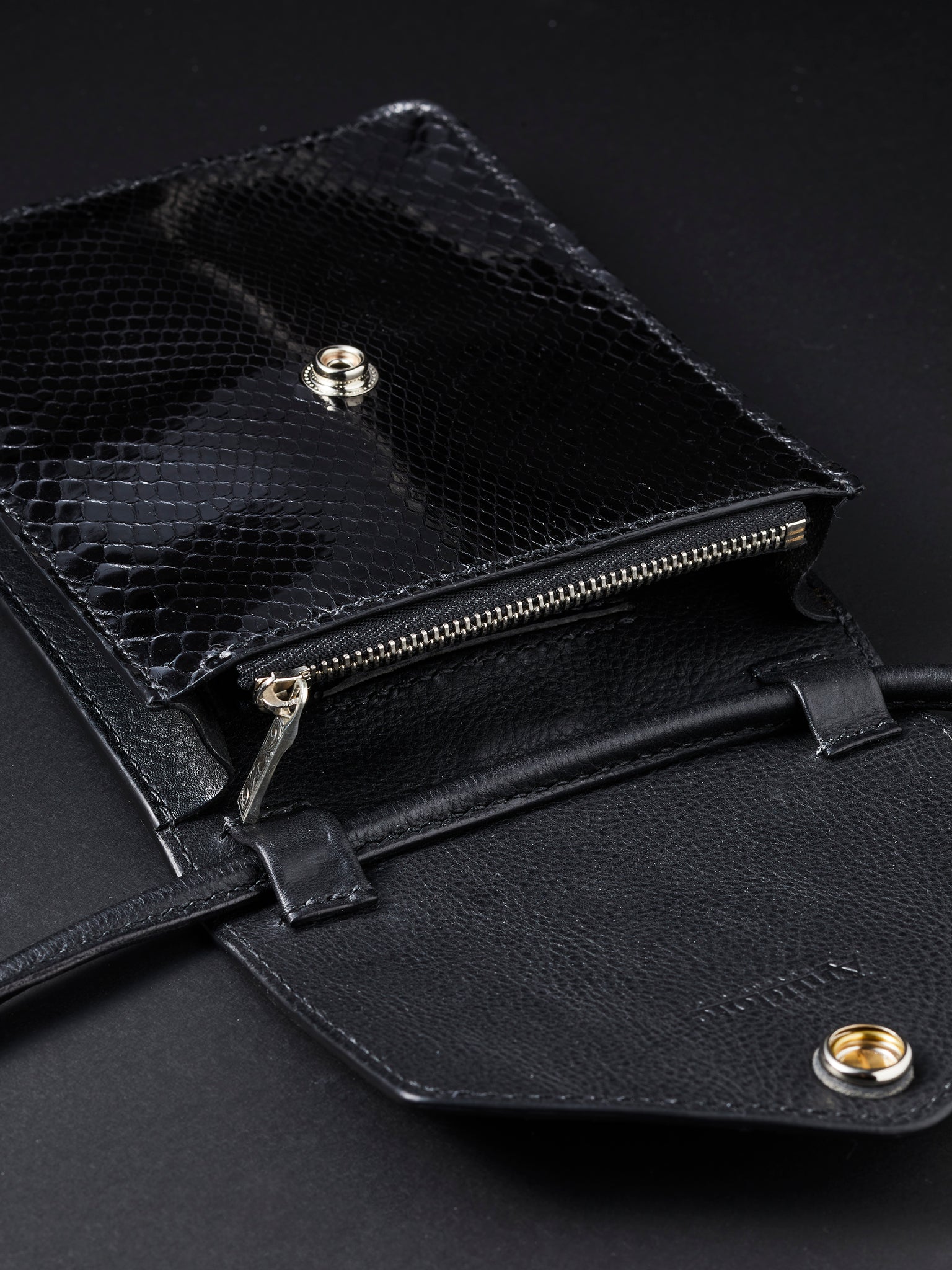 Leather Wallet Bag (Python)