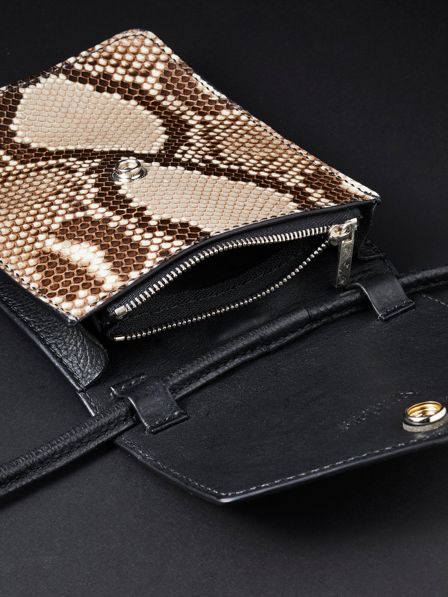 Leather Wallet Bag (Python)