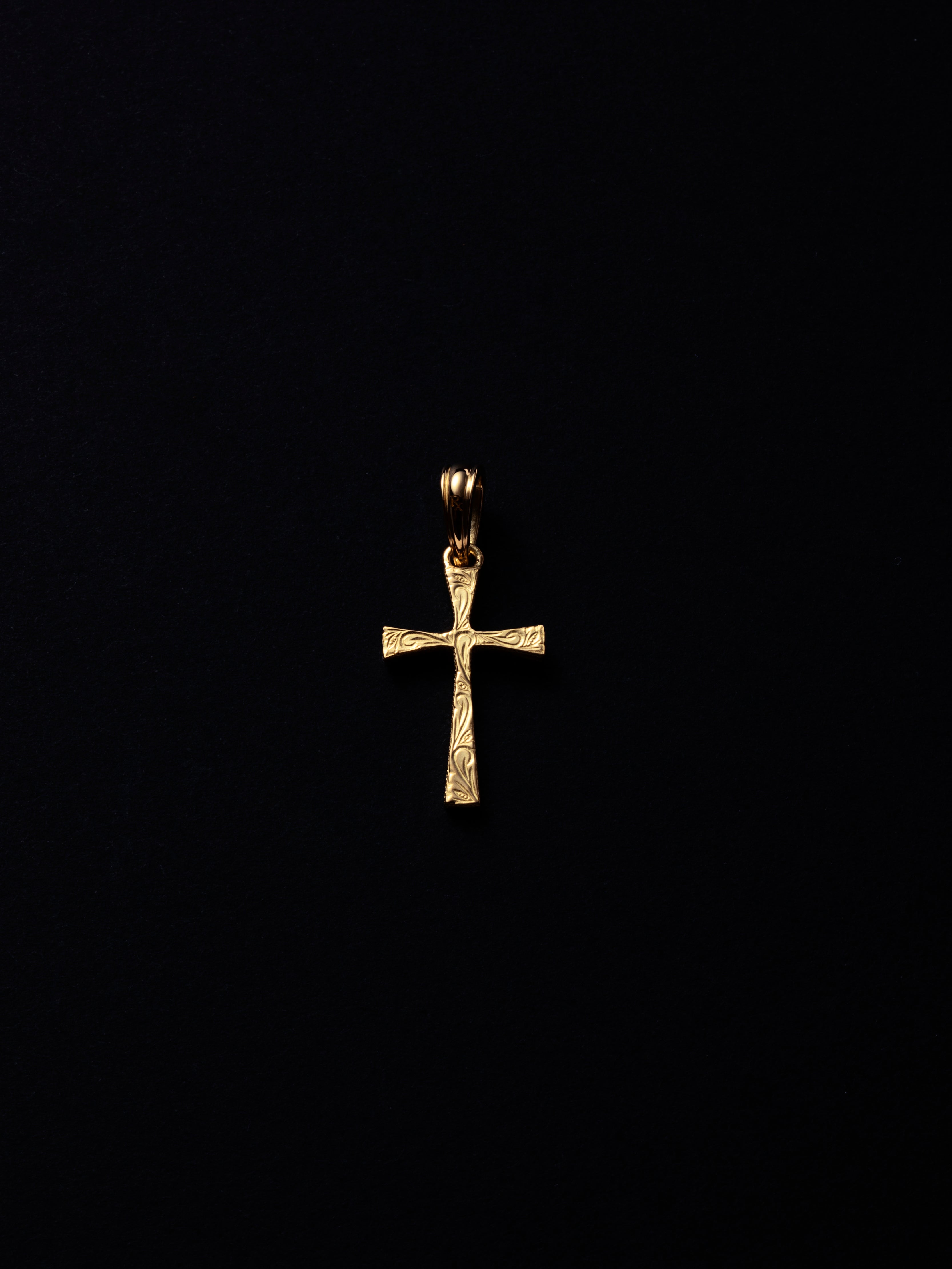 Engraved Tiny Cross Pendant | Antidote(アンチドート)